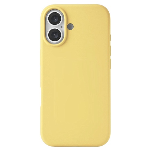 Чехол iPhone 17 uBear Touch Mag Case, MagSafe, светло-желтый