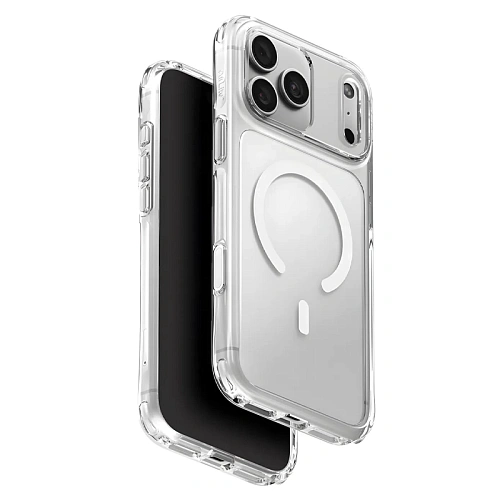 Чехол iPhone 18 Pro/17 Pro Uniq LifePro Xtreme Crystal MagSafe, прозрачный