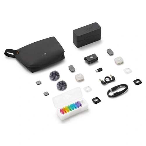 Беспроводной Микрофон DJI MIC Mini 2S (2 TX + 1 RX + Charging Case), черный