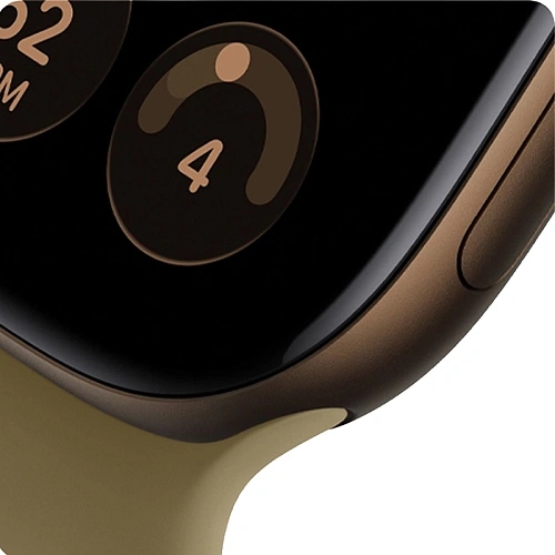 Apple Watch Series 12, 46 мм, корпус алюминий темно-бронзовый, Sport Band песчаный