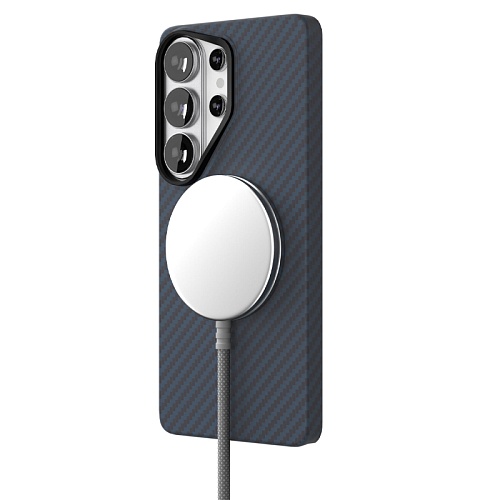 Чехол Samsung Galaxy S26 Ultra VLP Kevlar Case с MagSafe, синий