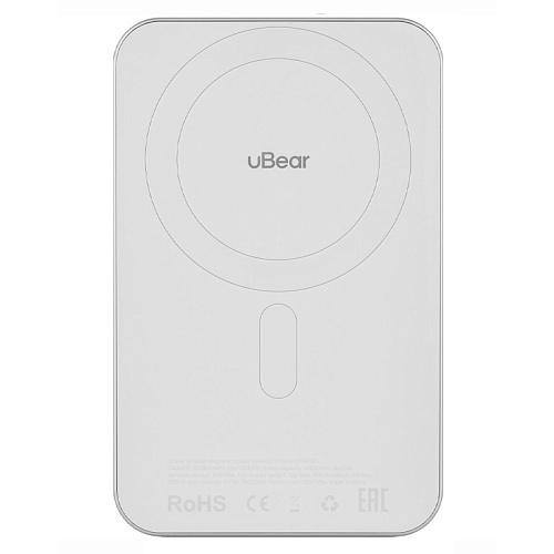 Внешний аккумулятор uBear MagSafe Cruise 3in1, 8000mAh, 15W, белый