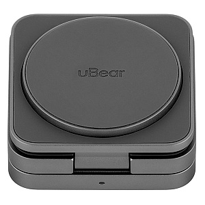 картинка Беспроводная зарядная станция uBear Balance Magnetic wireless charger (3в1), серый
