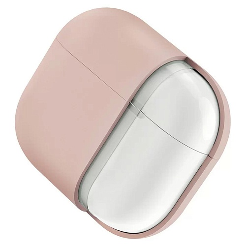 Чехол Airpods 4 Uniq LINO Liquid silicone, розовый