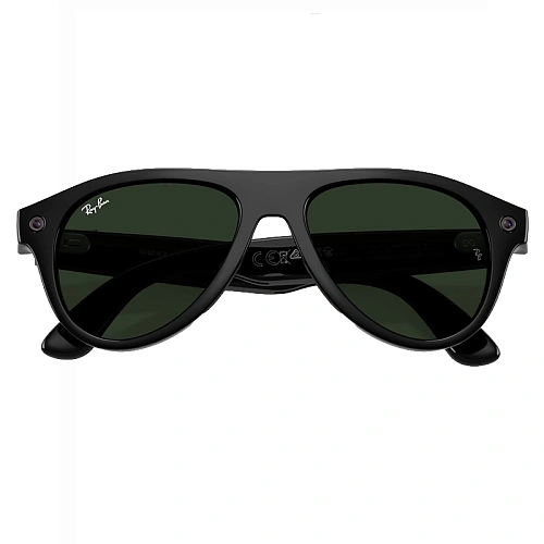 Умные Очки Ray-Ban Meta Aviator Gen 3, Shiny Black, Clear/Green Transitions, Размер M