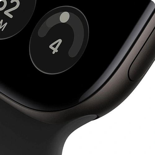 Apple Watch Series 12, 46 мм, корпус алюминий черный, Sport Band черный
