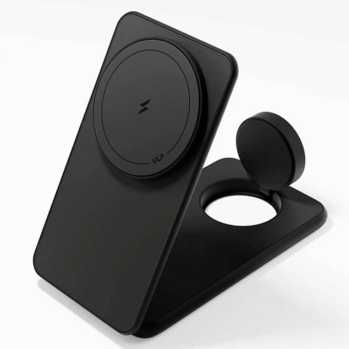 Беспроводная Зарядная Станция vlp Alum Power Pro (3В1), черный титан