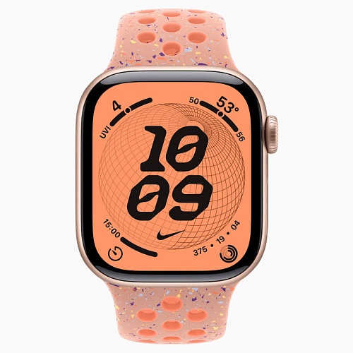 Apple Watch Series 11, 42 мм, корпус алюминий розовое золото, Nike Sport Band, альпийский розовый