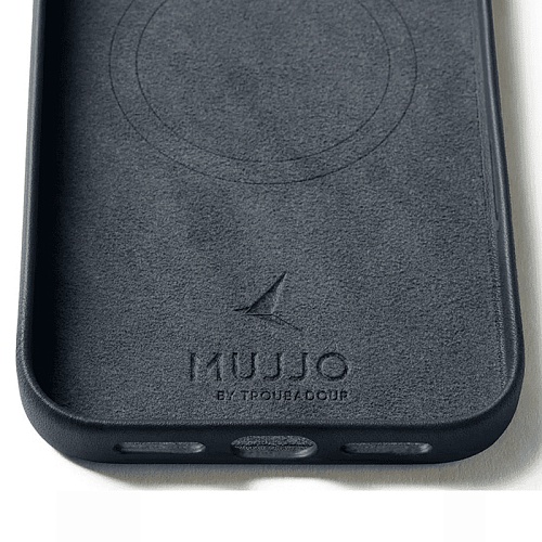 Чехол iPhone 17 Pro Max Mujjo Leather, базальт