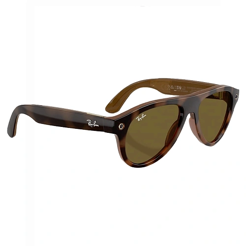 Умные Очки Ray-Ban Meta Aviator Gen 3, Shiny Havana, Dark Brown, Размер M