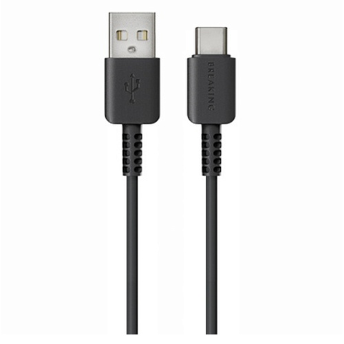 Кабель Breaking Classic USB-A - Type-C 1М, черный