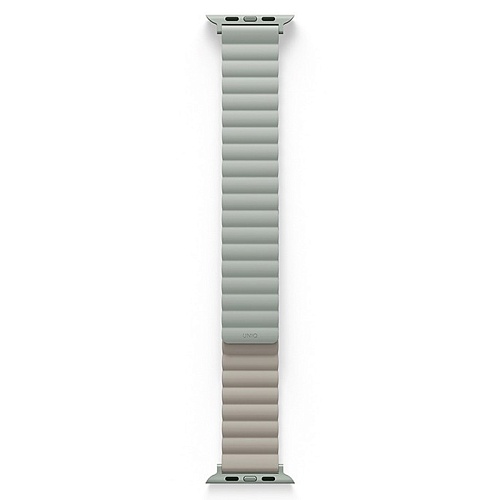 Ремешок Apple Watch 40/41/42mm Uniq Revix reversible Magnetic, зеленый/бежевый