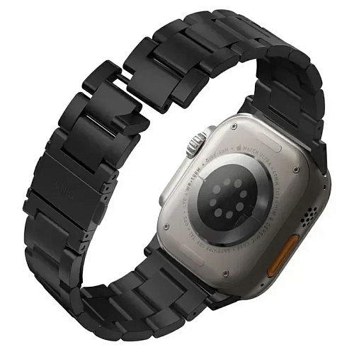 Ремешок стальной  UNIQ OSTA для Apple Watch 49/45/44/42, черный