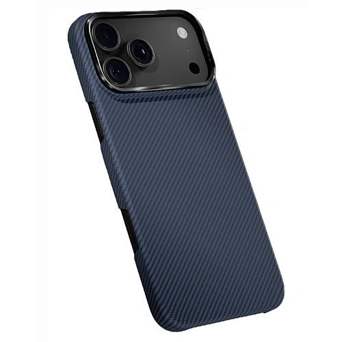 Чехол iPhone 18 Pro/17 Pro VLP Kevlar Case с MagSafe, синий