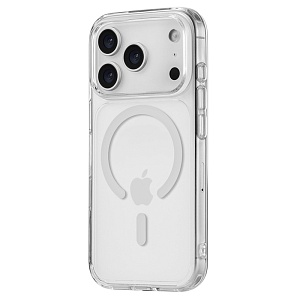 картинка Чехол iPhone 17 Pro uBear Real Mag Case, MagSafe, прозрачный