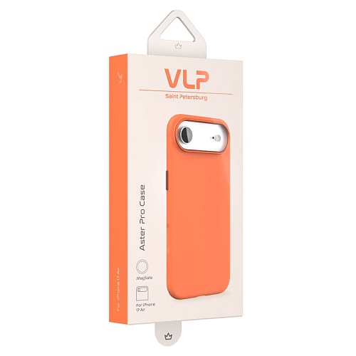 Чехол VLP Aster Pro Case с MagSafe для iPhone Air,  оранжевый