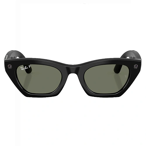 Умные Очки Ray-Ban Meta Zena Gen 3, Shiny Black, Green Polarized, Размер M