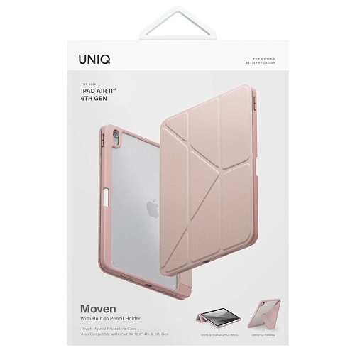 Чехол Для iPad Air 11 (2024-2026) / Air 10.9 (2020/22) Uniq Moven, розовый