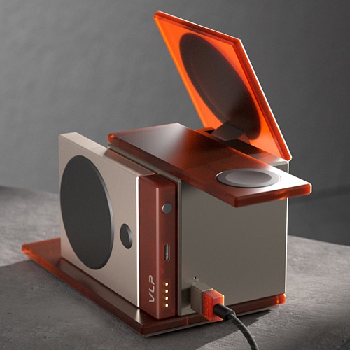 Беспроводное зарядное устройство vlp Neo Qi2.2. (4В1) серый