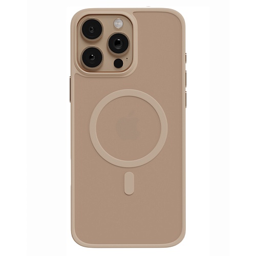 Чехол iPhone 16 Pro AceCase Soft Rim, пустынный титан