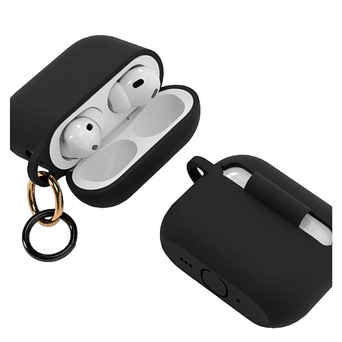 Чехол Для AirPods Pro 3 VLP Charm Case Силиконовый, черный