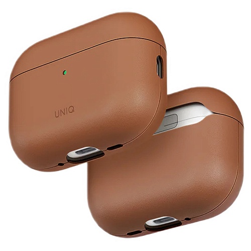 Чехол Airpods Pro 3 Uniq Lyden Vex Leatherette, карамельный