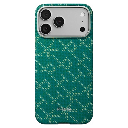 Чехол iPhone 17 Pro Max Pitaka Ultra-Slim Case, зелено-золотой