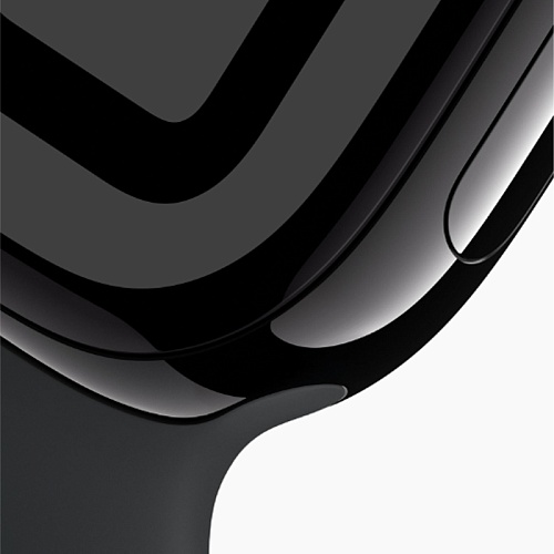 Apple Watch Series 10, 42 мм, алюминий цвета черный оникс, спортивный ремешок черного цвета