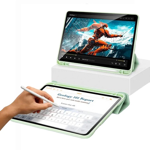 Чехол для iPad 10 (2022) Gurdini Milano Series, фисташковый