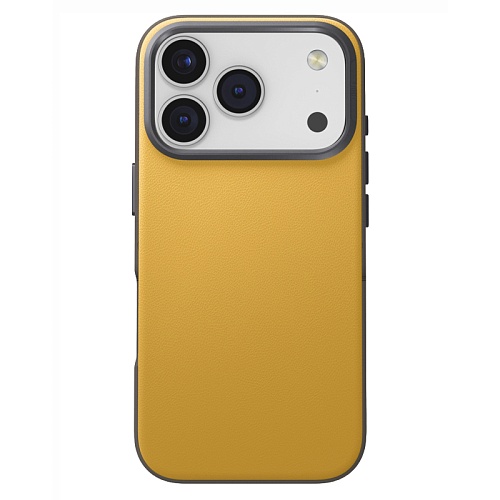 Чехол iPhone 17 Pro Max Uniq Lyden DS Magsafe, желтый/серый