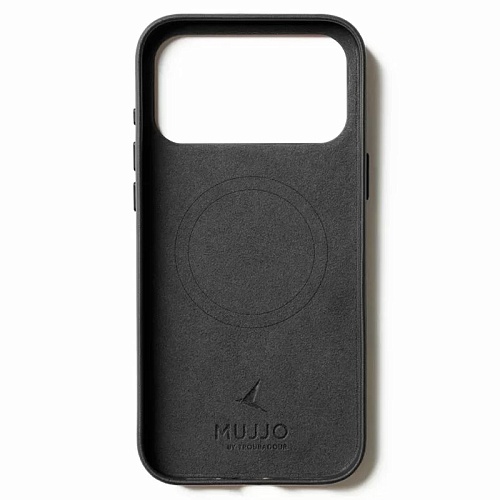 Чехол iPhone 17 Pro Max Mujjo Leather, черный