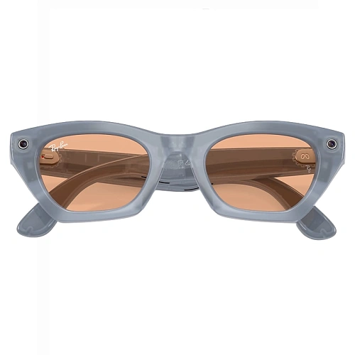 Умные Очки Ray-Ban Meta Zena Gen 3, Polished Milky Grey Lilac, Clear/Copper Transitions, Размер M