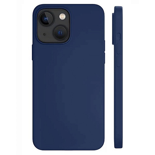 Чехол защитный VLP Silicone case для iPhone 14, темно-синий