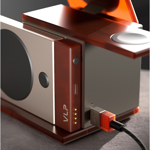 Беспроводное зарядное устройство vlp Neo Qi2.2. (4В1) серый