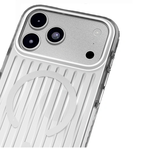 Чехол iPhone 18 Pro Max/17 Pro Max VLP Pulse Case с MagSafe, серебристый