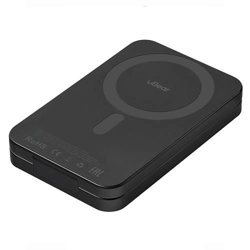 Внешний аккумулятор uBear MagSafe Cruise 3in1, 8000mAh, 15W, черный