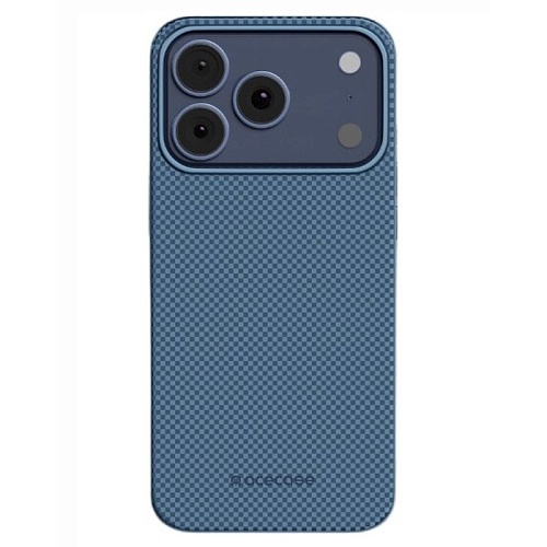 Чехол iPhone 17 Pro Max AceCase Kevrox Эстетик, синий