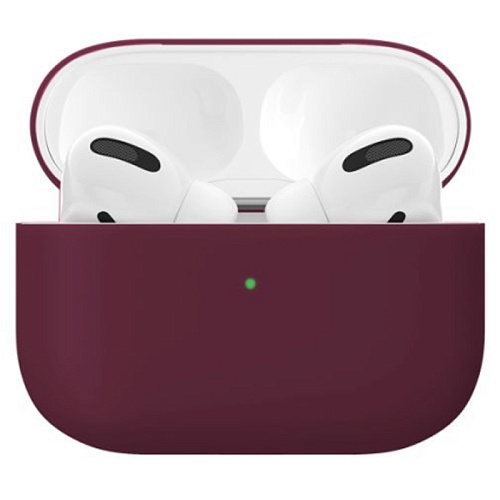 Чехол силиконовый "vlp" Soft Touch для AirPods Pro, марсала