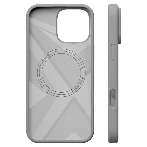 Чехол iPhone 16 Pro Max vlp Aster Case С MagSafe, серый
