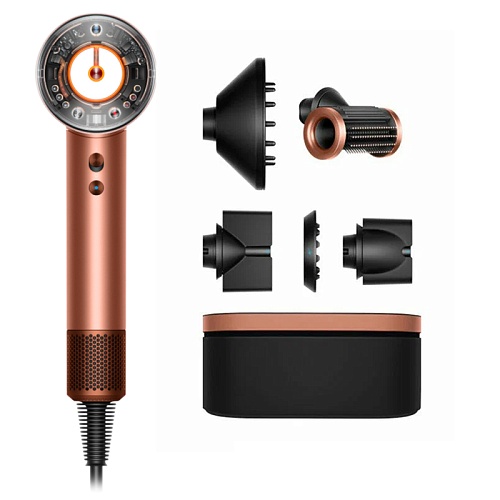 Фен Dyson Supersonic HD16, Янтарный, Пыльно-розовый (футляр)