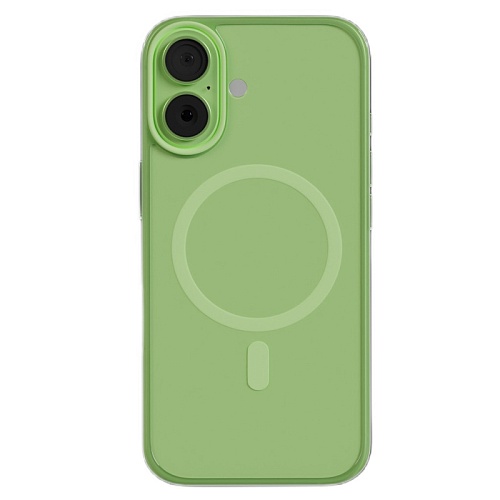 Чехол iPhone 17 AceCase Crystal Shield, зеленый