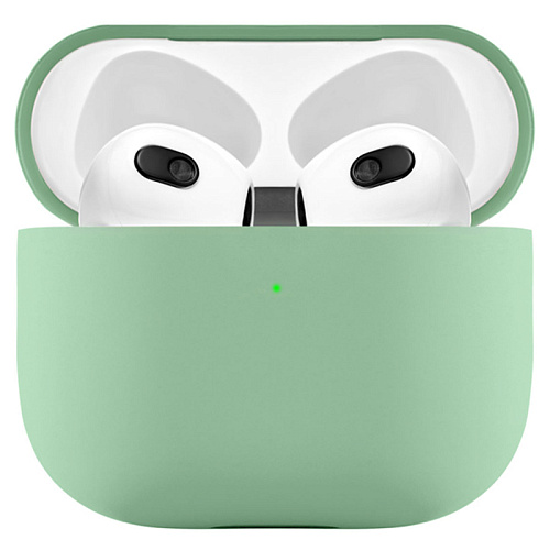 Чехол Airpods 3 uBear Touch Pro 1,5 мм усиленный, светло-зеленый
