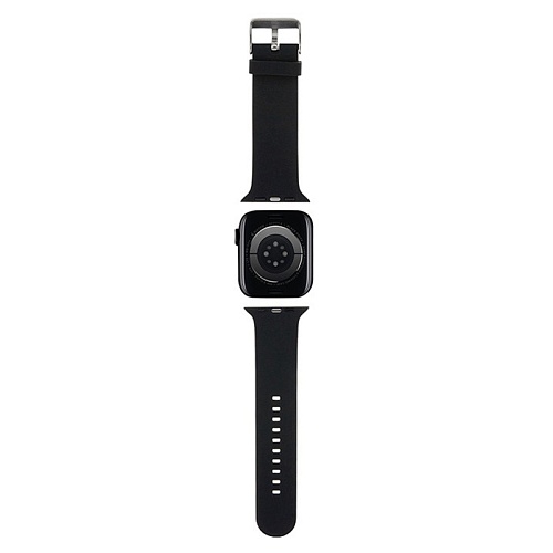 Ремешок Lagerfeld 3D Rubber NFT Karl head Для Apple Watch 42/41/40mm, черный