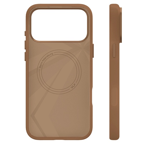 Чехол iPhone 17 Pro Max VLP Aster Pro Case с MagSafe, мокка