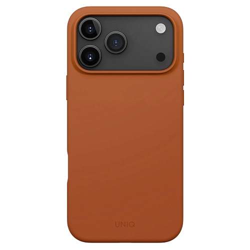 Чехол iPhone 17 Pro Max Uniq LINO Magsafe, оранжевый
