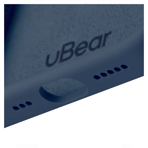 Чехол iPhone 16E uBear Touch Mag Case, Софт-Тач, темно-синий