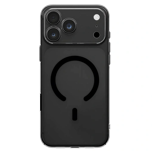 Чехол iPhone 18 Pro/17 Pro Uniq AirSuit Glossy MagSafe, дымчатый