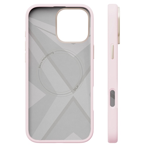 Чехол iPhone 16 Pro Max vlp Aster Pro Case с MagSafe, розовый