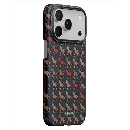 Чехол iPhone 17 Pro Max Pitaka Ultra-Slim Case Happiness Rides, черный