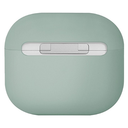 Чехол Airpods 4 Uniq LINO Liquid silicone Iceplant, зеленый